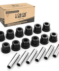 Golf Cart Spring Bushing Kit for EZGO TXT Medalist 1994 Up and Club Car DS 1981 Up shown with bushings and sleeves