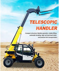 Built Different Heavy Duty Telescopic Handler Forklift With Smart Boom Extension Engineered For Rough Terrain Grinds and heavy industrial material hauling.