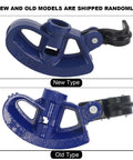 Heavy Duty Fan Shaped Pipe Bender For Accurate PVC And Galvanized Tube Bending, displaying old and new model types in blue.