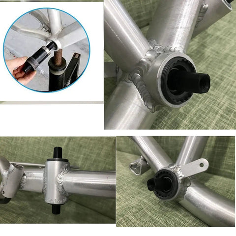 Square Taper Bottom Bracket Set For Mountain And Road Bikes, Pro Grade Aluminum Sealed Bearing BB With Boron Spindle installed