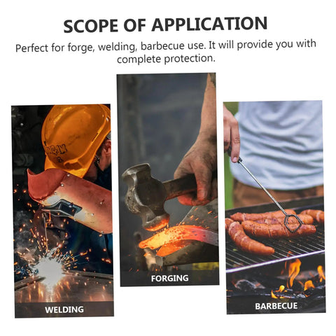 Built Tough As Nails Heat Resistant Oven Gloves For Bbq Grilling And Welding Industrial Grade Long Arm Kitchen Mitts used for welding, forging, and barbecue.