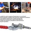Rugged Heavy Duty Push Pull Toggle Clamp With 701 Lbs Holding Capacity, 180 Degree Quick Release For Woodworking Jigs