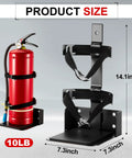 Heavy Duty Fire Extinguisher Mount Bracket With Foam Pad Stand Built To Last Two Pack For 5Lb 10Lb 20Lb ABC And 10Lb CO2 Extinguishers