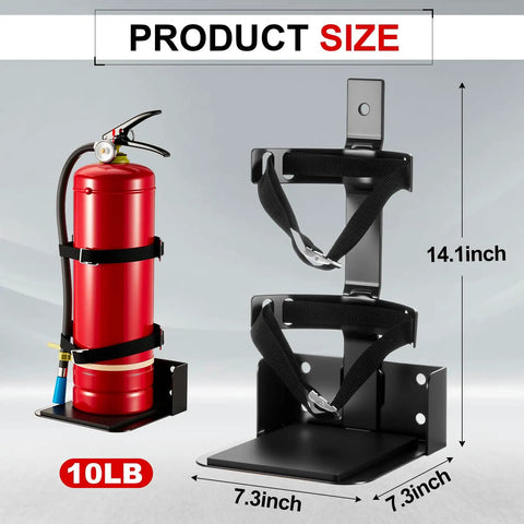 Heavy Duty Fire Extinguisher Mount Bracket With Foam Pad Stand Built To Last Two Pack For 5Lb 10Lb 20Lb ABC And 10Lb CO2 Extinguishers