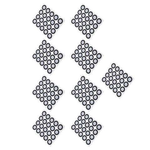 200 Pcs 3D Scanning Markers 12mm Inner Diameter, 19mm Outer Diameter, High Reflectivity Waterproof Dots For Motion Capture And Gait Analysis, Precise 3D Positioning Targets With Reflective Technology on sheets