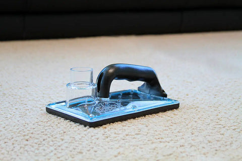 Sub Surface Extraction Tool 71 001 for carpet cleaning, shown on carpet, includes handle and suction port, pro-grade for odor elimination.