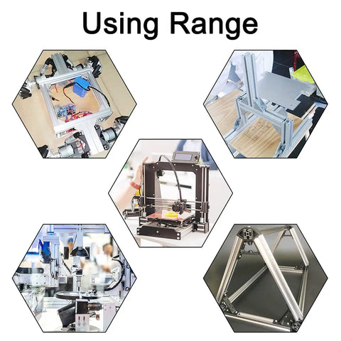 2040 Aluminum Extrusion Profile Kit Four 300mm Bars For DIY 3D Printer CNC And Workbench Builds European Standard T Slot Frame With High Strength Anodized Finish Easy Assembly Versatile Modular Rails used in a 3D printer frame