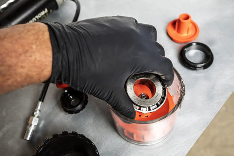 Hand Bearing Packer For Quick Grease Loading Holds Fifty To Sixty Bearings Per Fill Transparent Cup Lets You Check Grease