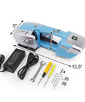 Kickass Heavy Duty Battery Powered Electric Welding Strapping Tool For Portable Pp Pet Belt Packing with charger and tools