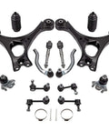 Beefed Up 14 Piece Front Suspension Kit for Honda Civic 2006 Through 2011 Including Front Lower Control Arms Front Lower Ball Joints