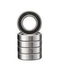 Five Pack 6207 2RS Deep Groove Ball Bearings 35x72x17mm Double Sealed Pre Lubricated For High RPM Built Tough Durable Bearings stacked