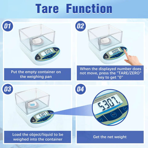 Pro Grade Lab Scale With 500 Gram Capacity And 0.001 Gram Precision, Windshield Digital Analytical Balance for Tare Function Use