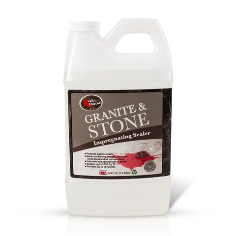 64 Oz Impregnating Stone Sealer All In One With Stain Guard For Granite Marble Quartzite Tile And Grout Protects Against Oil Water Wine Grease