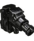 Drop-In Exhaust Manifold Elbow for Mercury Marine Outboards and MerCruiser, 4 Inch OD, 14 Degree Down Angle, black finish