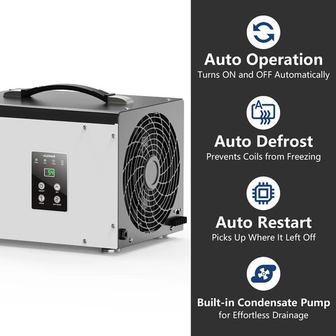 Heavy Duty Crawl Space Dehumidifier With Built In Pump For Basement Moisture Control Badass Air Quality Management Covers Up To One Thousand Square Feet No Sweat Humidity Removal All Week Long