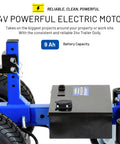 Goodyear Electric Trailer Dolly Super Duty Heavy 7500 Lbs Max Towing Capacity For RVs Boats And Toy Haulers all-terrain wheels and motor details