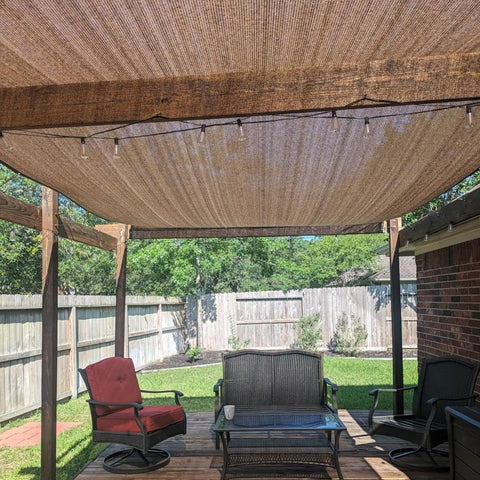 90 Percent UV Blocking Sun Shade Cloth 12x24 Feet Breathable UV Resistant Shade Cover With D Ring For Pergola Garden Patio Deck Backyard Gray