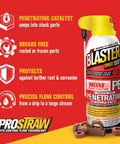 Penetrating Oil Spray For Rusted Bolts And Frozen Parts, Loosens Stuck Bolts, Removes Rust, Adjustable straw for precise application.
