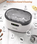 600ml Ultrasonic Jewelry Cleaner With Digital Timer For Glasses Rings Silver Coins And Makeup Brushes Deep Sonic Cleaning
