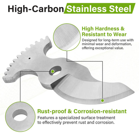 Heavy Duty Replacement Pruning Shear Blade Easy Swap In For Cordless Pruning Tools Cut Like Butter High Carbon Stainless Steel Build No Hassle Fit Strong Reliable Edge
