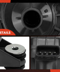 Close-up of Universal Engine Electric Water Pump compatible with Toyota Rav4 2016-2018 and Lexus Nx300h 2015-2021, showcasing plastic housing and connectors.