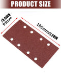 Premium Grit Aluminum Sanding Discs With Eight Holes For Grinding Wood Metal And Aluminum, size 185x93mm.