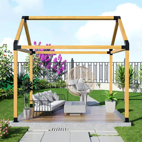 Heavy Duty Pergola Brackets For 4x4 Posts, DIY Gazebo Hardware Kit With 3 Way And 4 Way Corner Brackets, Rust Proof And Weather Resistant, Boost Stability For Backyard Patio Garden And Deck