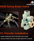 Trailer Priority Brake Control Valve Replacement With Three Eighths Inch Ports No Fuss Emergency Stop Parking 2 Pack