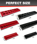 Must-Have 6-Piece Magnetic Socket Organizer Set For SAE And Metric Sockets Holds 141 Shallow And Deep Sockets