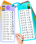 Add Up Fast 1 To 12 Addition Flash Cards Set With Large Times Table Chart, 15 Double Sided Cards, 2 Dry Erase Markers, Ring Binder