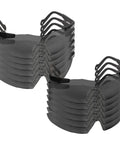 Stack of 12 Smith And Wesson Magnum 3G Safety Glasses With Black Frame And Smoke Lenses, ANSI Z87.1 Plus Rated Eye Protection For The Job Site.