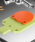 AR500 Steel Shooting Targets Combo Three Eighths Inch Thick with neon glow finish on metal surface