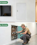 Heavy Duty Aluminum Drywall Access Panel 16 By 48 Inches No Sweat Install Paintable Wall Inspection Hatch for utility access.