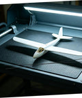 Beefy Carbon Fiber Rods 1.64 ft Long 0.08 in Diameter, 10 Pack with Model Aircraft on Workbench