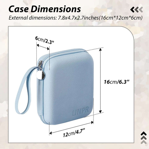 Slick Grab And Go Tech Organizers For Macbook Gear Hella Compact Cable Carrier Pouch For Chargers Adapters Power Banks And USB Drives Blue Travel Storage Case That Never Falls Apart with dimensions.