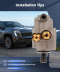 Direct Fit High Pressure Fuel Pump Assembly For Audi A4 And A6 3.0L 3.2L 4.2L 2005 Through 2009 close-up installation view.
