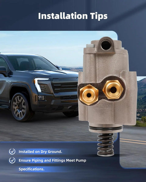 Direct Fit High Pressure Fuel Pump Assembly For Audi A4 And A6 3.0L 3.2L 4.2L 2005 Through 2009 close-up installation view.