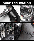 Heavy Duty Four Piece Three Eighths Inch Drive Impact Extension Bar Set with Universal Joint used in car engine