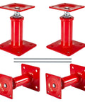Built Like A Tank Heavy Duty 4 Pack Foundation Jacks With Swiveling Tops Adjustable 7 To 11 Inches for basement support.