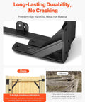 Anti Sag Gate Corner Brace Bracket Kit With Latch Lock For Shed Doors, Corral And Driveway Gates, Iron Or Wood Frame, black metal components