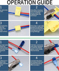 Operation guide using 80 Pack Quick Splice Wire Connectors Solderless Snap Electrical Wire Terminals Insulated Crimp Connectors