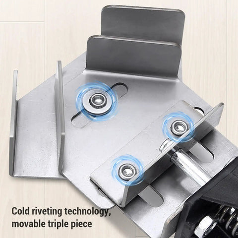 Right Angle Corner Clamp Heavy Duty Stainless Steel 90 Degree Woodworking Clamp With Press Type Handle Quick Release Design