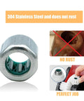 Set Of 3 One Way Needle Roller Bearings HF081412 With 8mm Bore, 304 stainless, no rust comparison, hands installing bearing