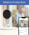 Indoor Security Camera With Night Vision And 1080P HD, WiFi Home Surveillance For Baby And Pets, motion alerts, two-way talk, elderly care.