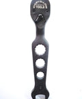 Heavy Duty Scaffold Ratchet Wrench Set With 7/8 Open End And 7/8 Socket Plus 1/2 Drive, Rugged Go To Construction Multitool Black