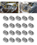Self Tapping Stainless Steel Thread Repair Inserts Kit, Slotted Wire Thread Inserts For Quick Fixes In Aviation, Automotive, Marine, And Industrial Machinery, Easy Install, Durable Repair For Stripped Threads, 20PCS