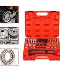 Super Cool 45 Piece Thread Repair Tool Kit That Fixes Stripped Screws Like A Pro, Includes Sturdy Alloy Taps And Dies With Handy Storage Box For Any Auto Or Diy Job. red case with alloy taps, dies and repair inserts