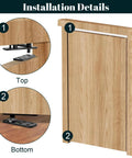 Installation of 360 Degree Hidden Door Hinge With 570 Pound Load Bearing Pivot for Secret Doors and Bookcase Doors Built To Last