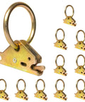 Heavy Duty 10 Piece E Track Tie Down O Ring Set For E Track Rails And Single Slot Systems Great For Trucks Trailers Boats Vans And More Easy To Install And Reposition Cargo Securement. 10-piece steel O-rings