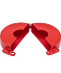 Heavy Duty Gate Valve Lockout Cover Made From Recycled Plastic Fits 2.25 To 5 Inch Valves And Keeps Valve Shutdown Safe During Maintenance.